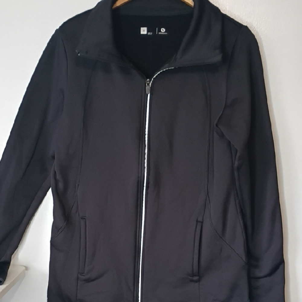 Xersion Black Zip-Front Athletic Jacket Women’s Small • Lightweight Workout - Picture 4 of 9